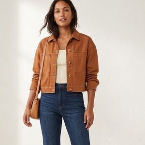 Old Navy Tan Lightweight Utility Jacket S